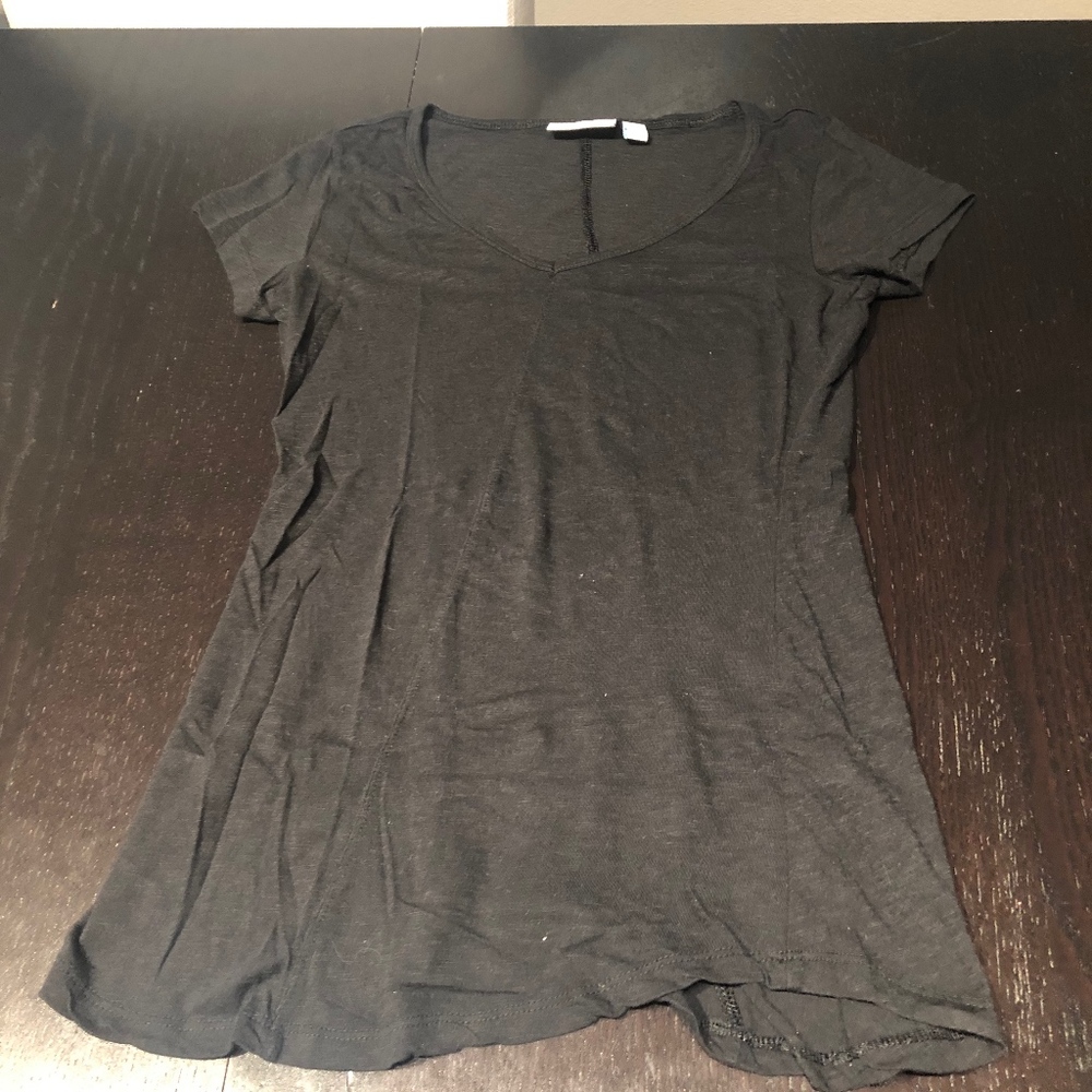 14th & Union Black V Neck T Shirt Small